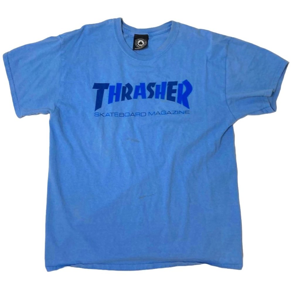 Thrasher T-Shirt Baby Blue.